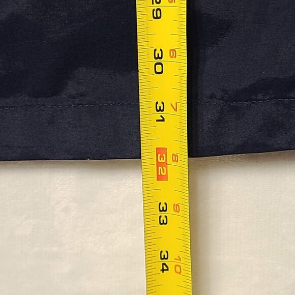 Vintage Eddie Bauer Womens XXL Navy Blue Nylon Parka Jacket With Hood & Zipper - Picture 11 of 12